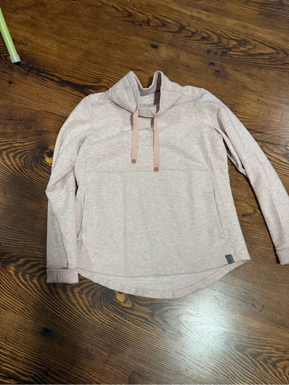 L.L. Bean Blush Pullover Hoodie with Funnel Neck